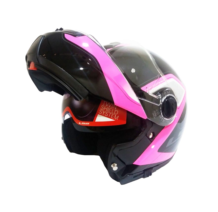 CASCO LS2 FF 325 STROBE CIVIK NEGRO ROSA2