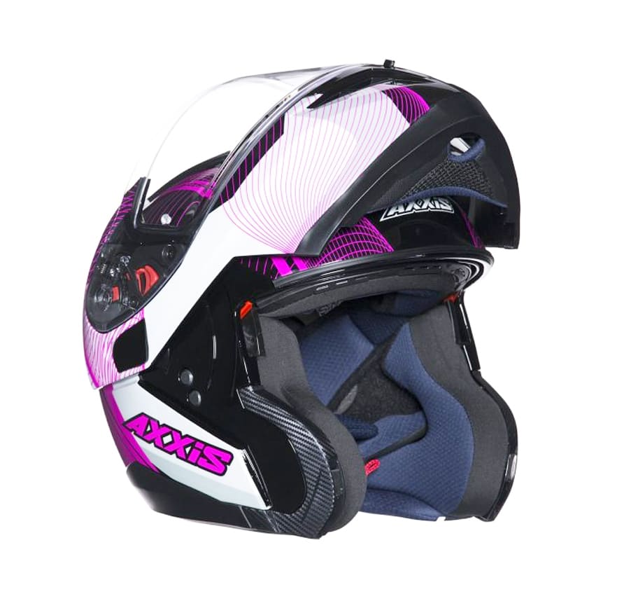 CASCO AXXIS OPTIMUS SPIRIT NEGRO/BCO/PURPURA1