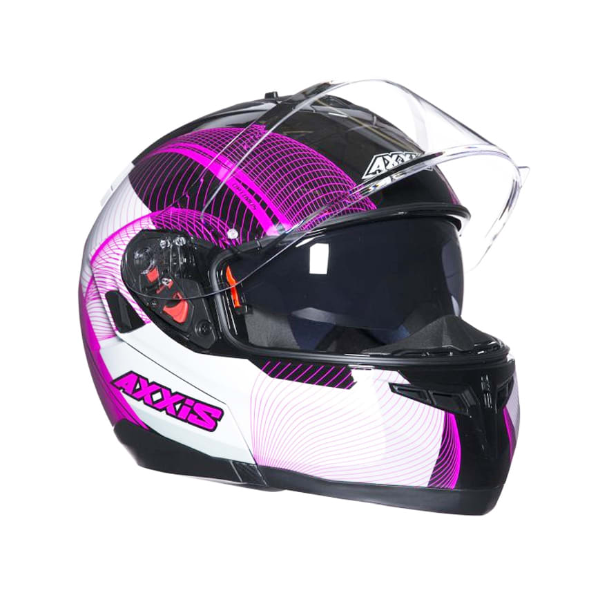 CASCO AXXIS OPTIMUS SPIRIT NEGRO/BCO/PURPURA2