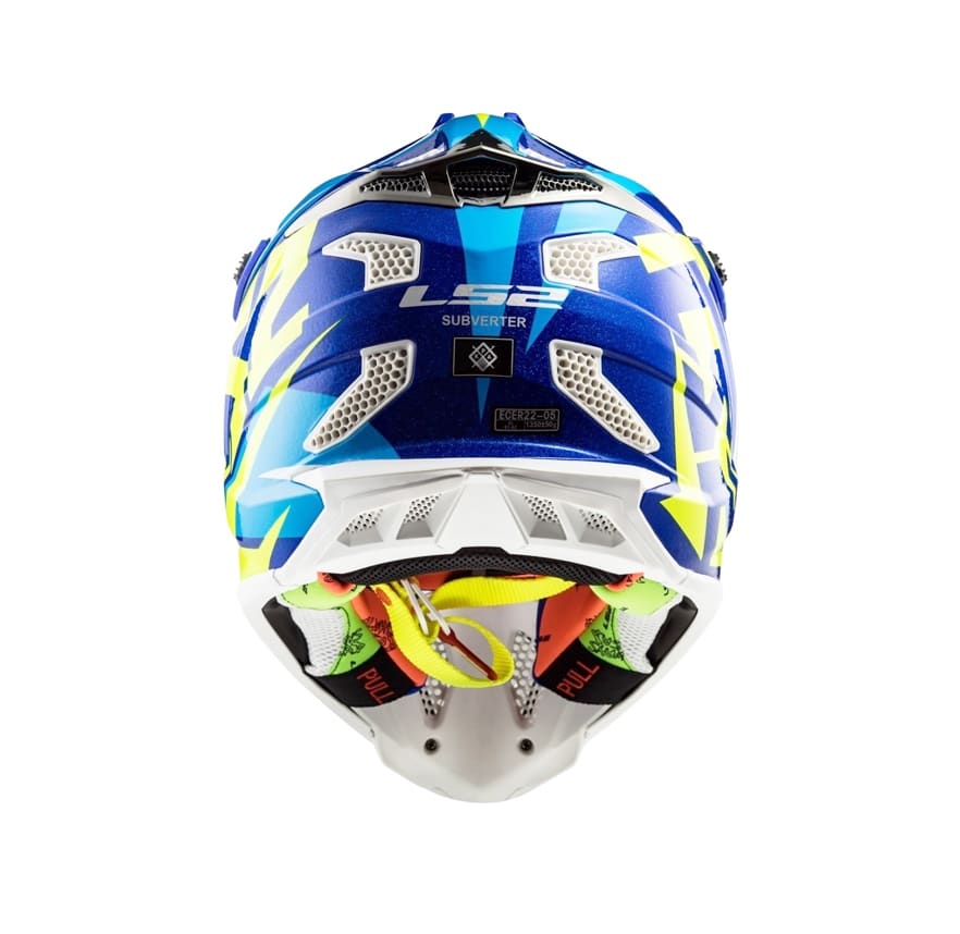 CASCO LS2 MX 470 SUBVERTER NIMBLE BLANC/AZUL/AMARILLO4