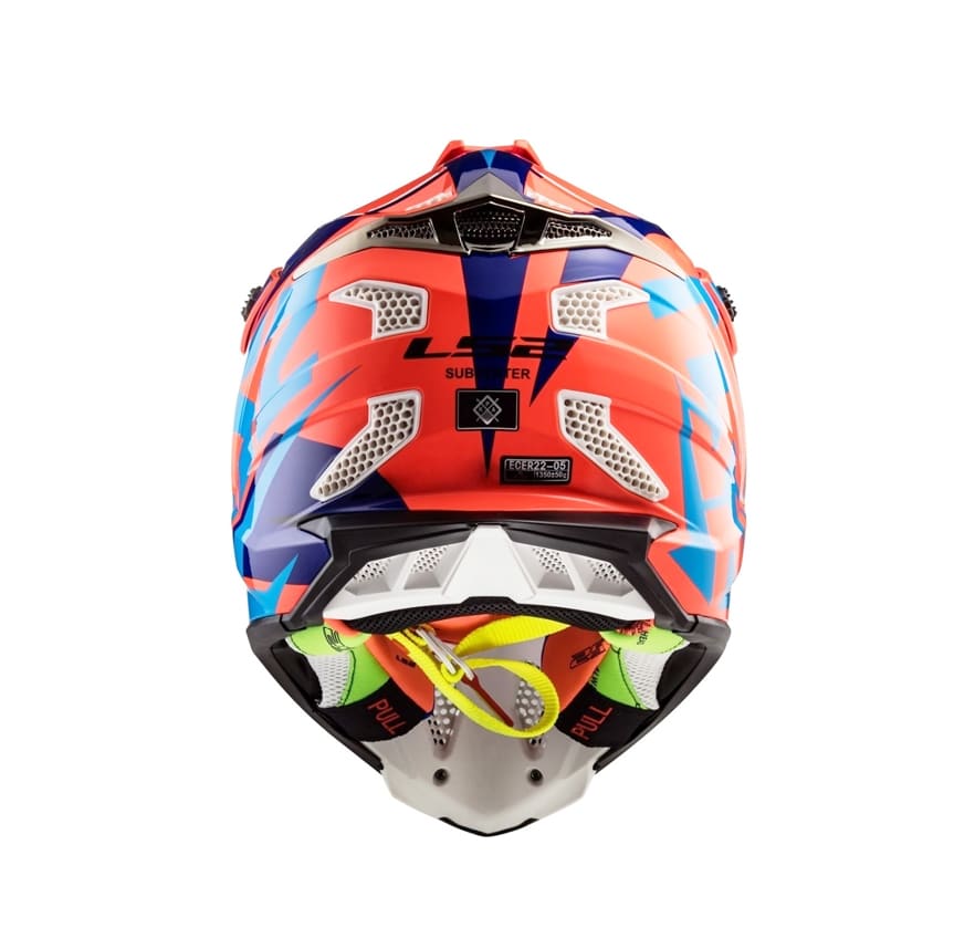 CASCO LS2 MX 470 SUBVERTER NIMBLE NEG/AZUL/NARANJO4