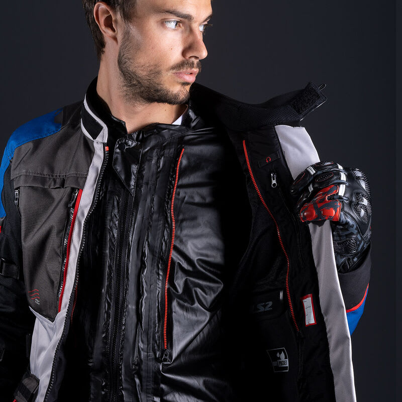 CHAQUETA LS2 NORWAY AZUL NEGRA GRIS ROJA2