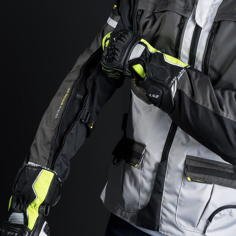 CHAQUETA LS2 NORWAY NEGRA GRIS AMARILLO2