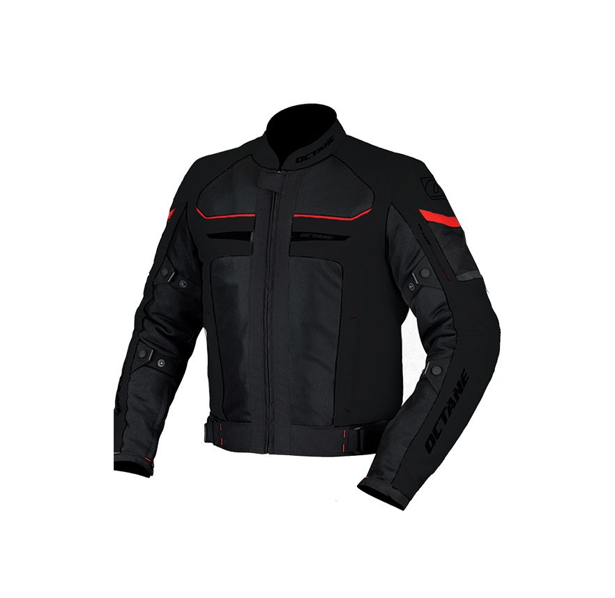 CHAQUETA OCTANE AIRFLOW 2 NEGRO ROJO1
