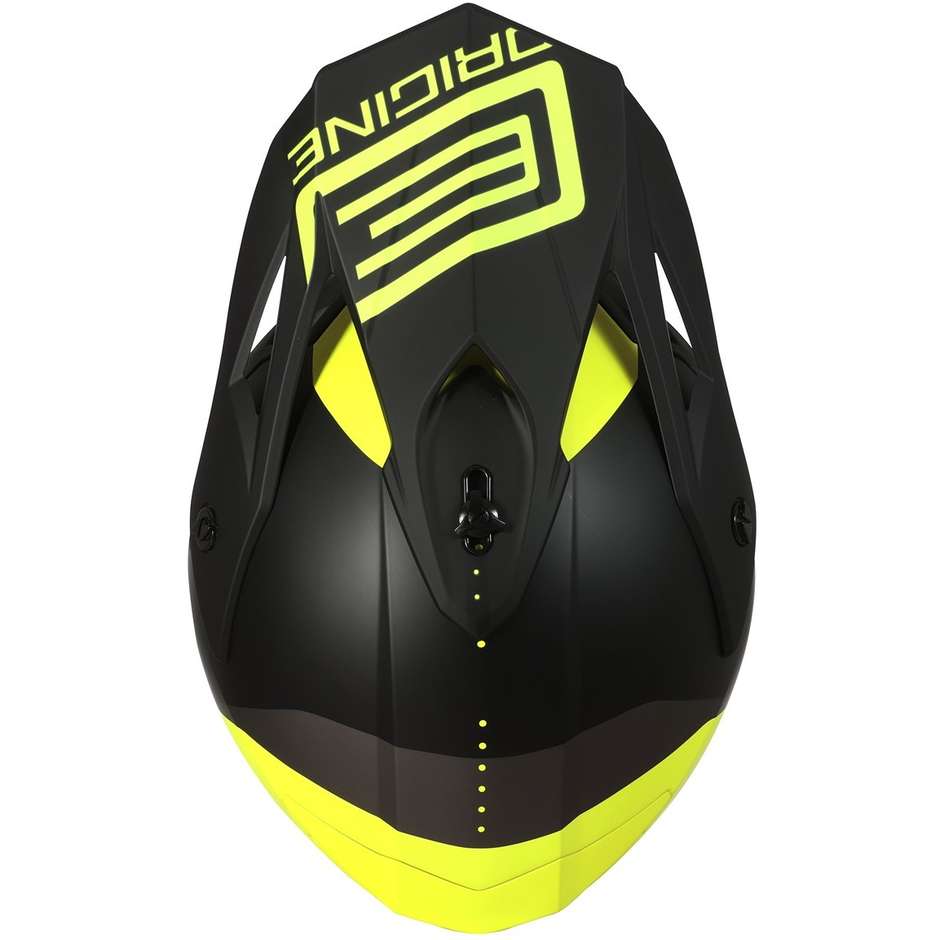 CASCO ORIGINE HERO MX FLUO AMARILLO NEGRO MATE4