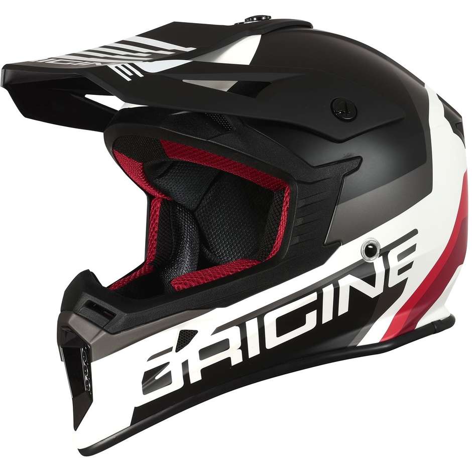 CASCO ORIGINE HERO MX NEGRO BLANCO MATE1