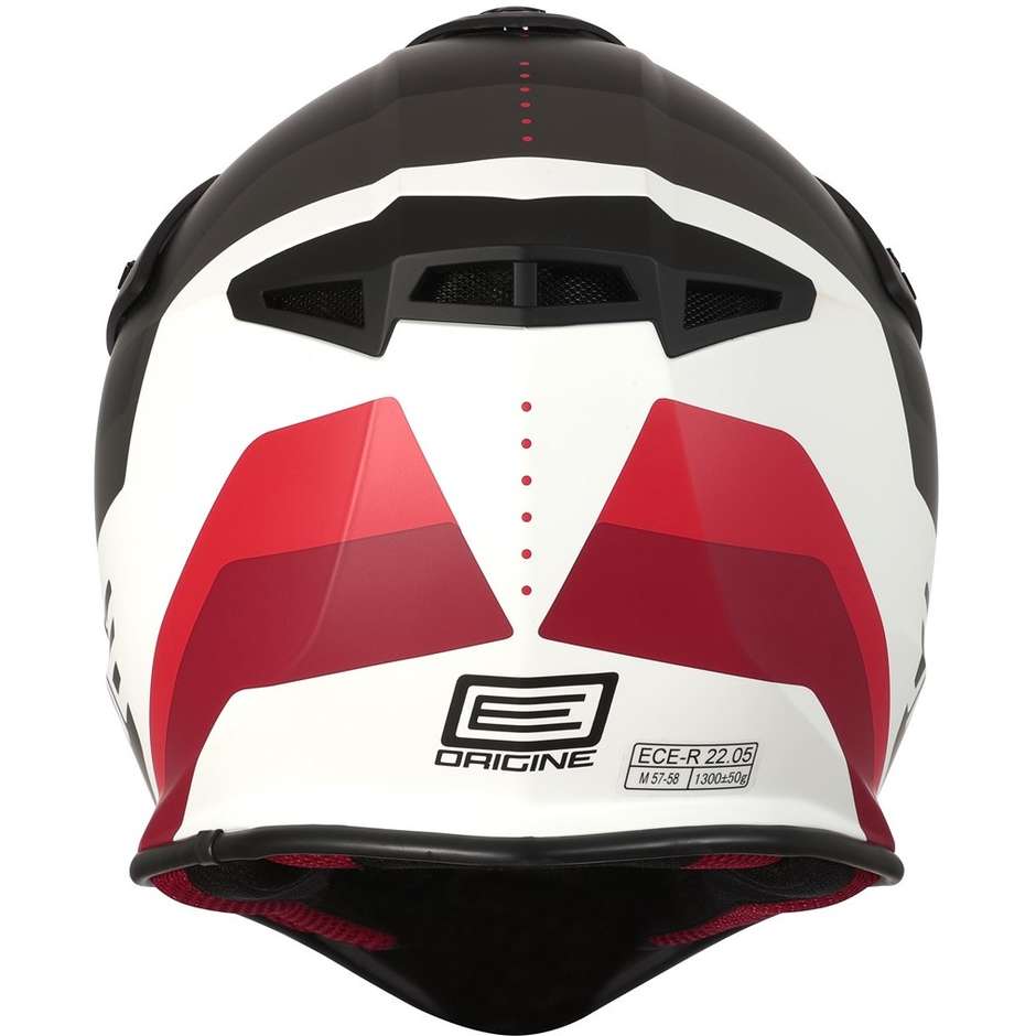 CASCO ORIGINE HERO MX NEGRO BLANCO MATE3