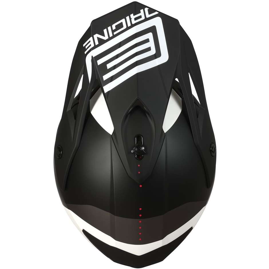 CASCO ORIGINE HERO MX NEGRO BLANCO MATE4