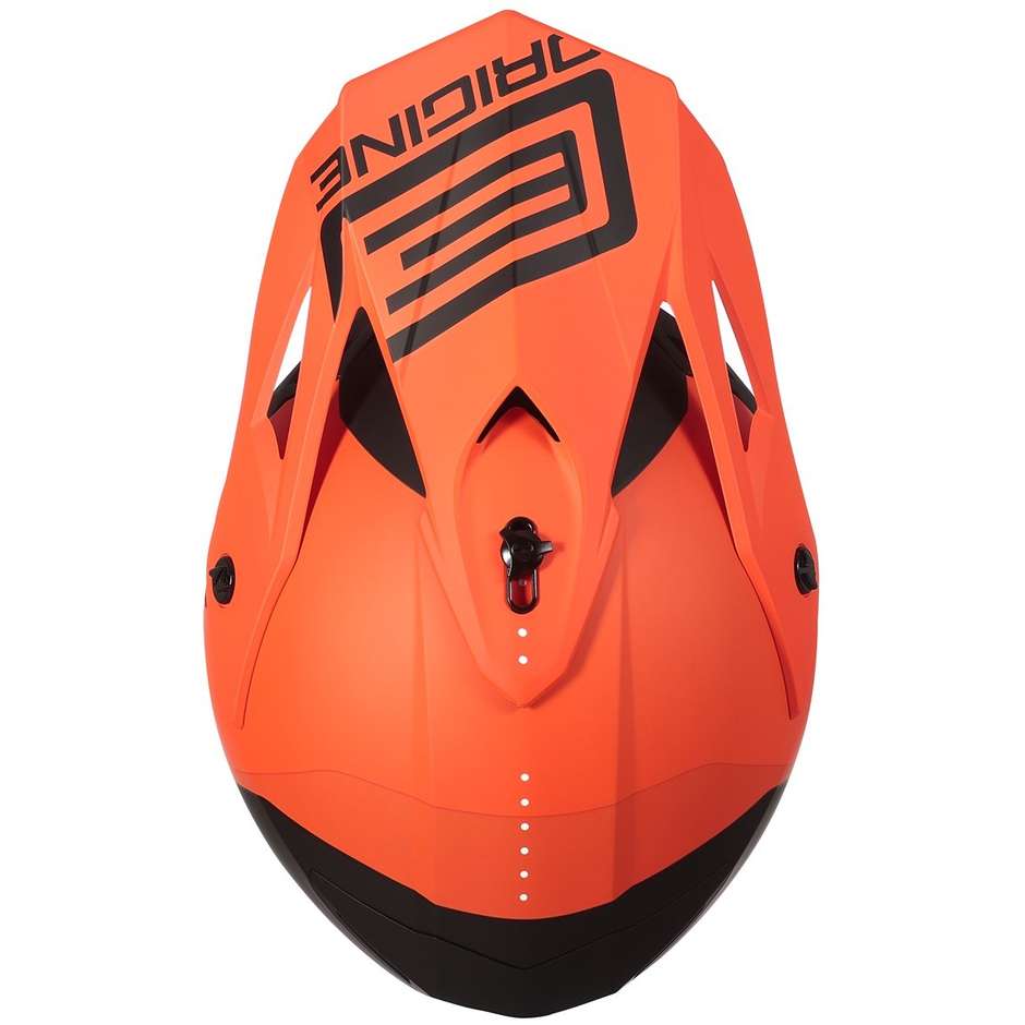 CASCO ORIGINE HERO MX FLUO NARANJO NEGRO MATE4
