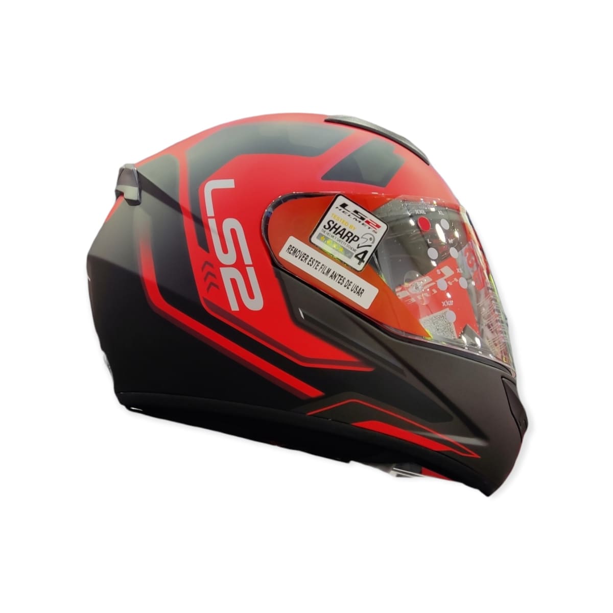 LS2 FF352 IRONFACE MATT BLACK RED3