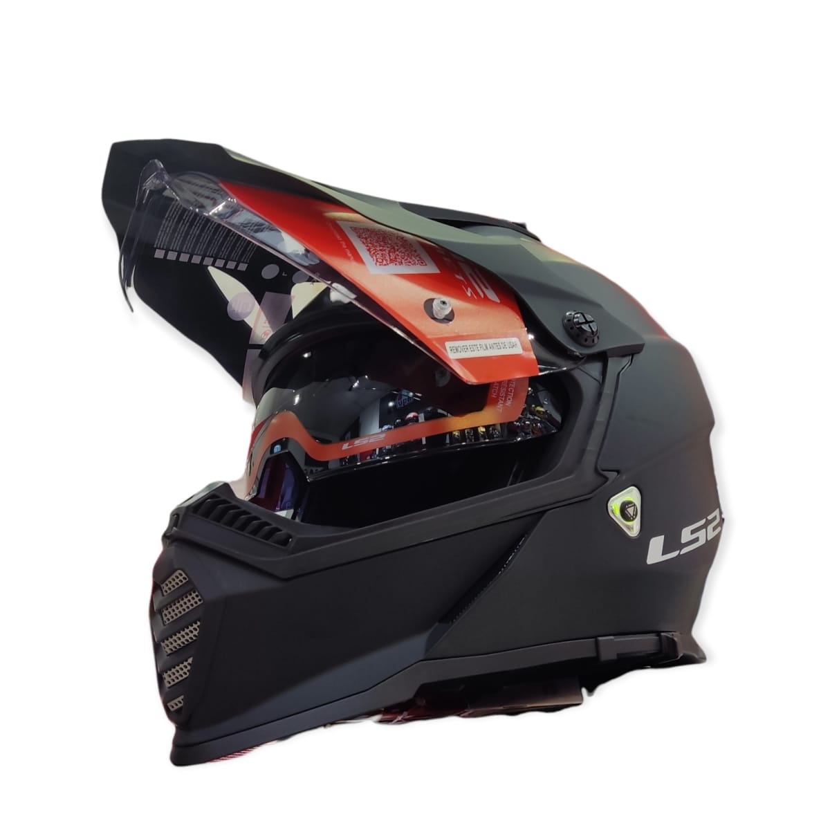CASCO LS2 MX 436 PIONEER NEGRO MATE3