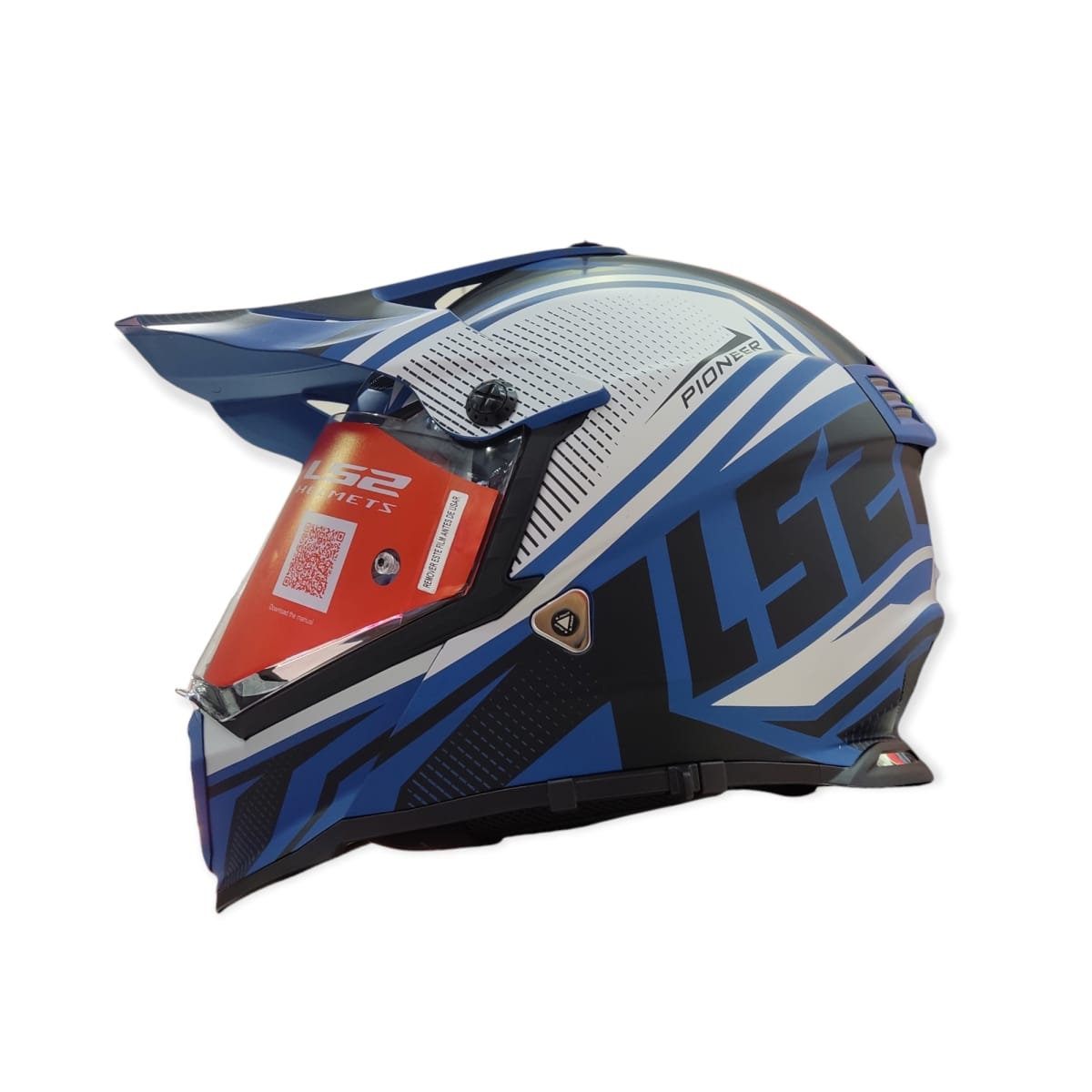 MX 436 PIONEER EVO MASTER MATT BLACK BLUE1