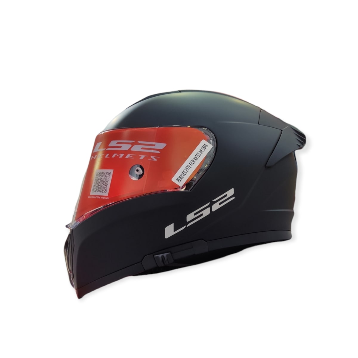 CASCO LS2 FF 390 BREAKER NEGRO MATE1