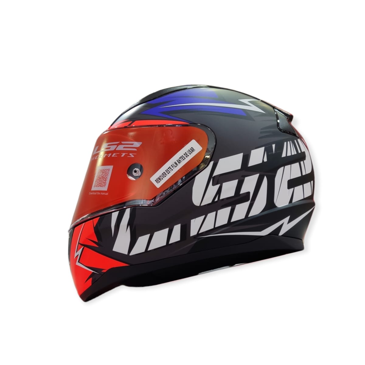 CASCO LS2 FF 353 RAPID CHROMO NAR AZUL FLUO1
