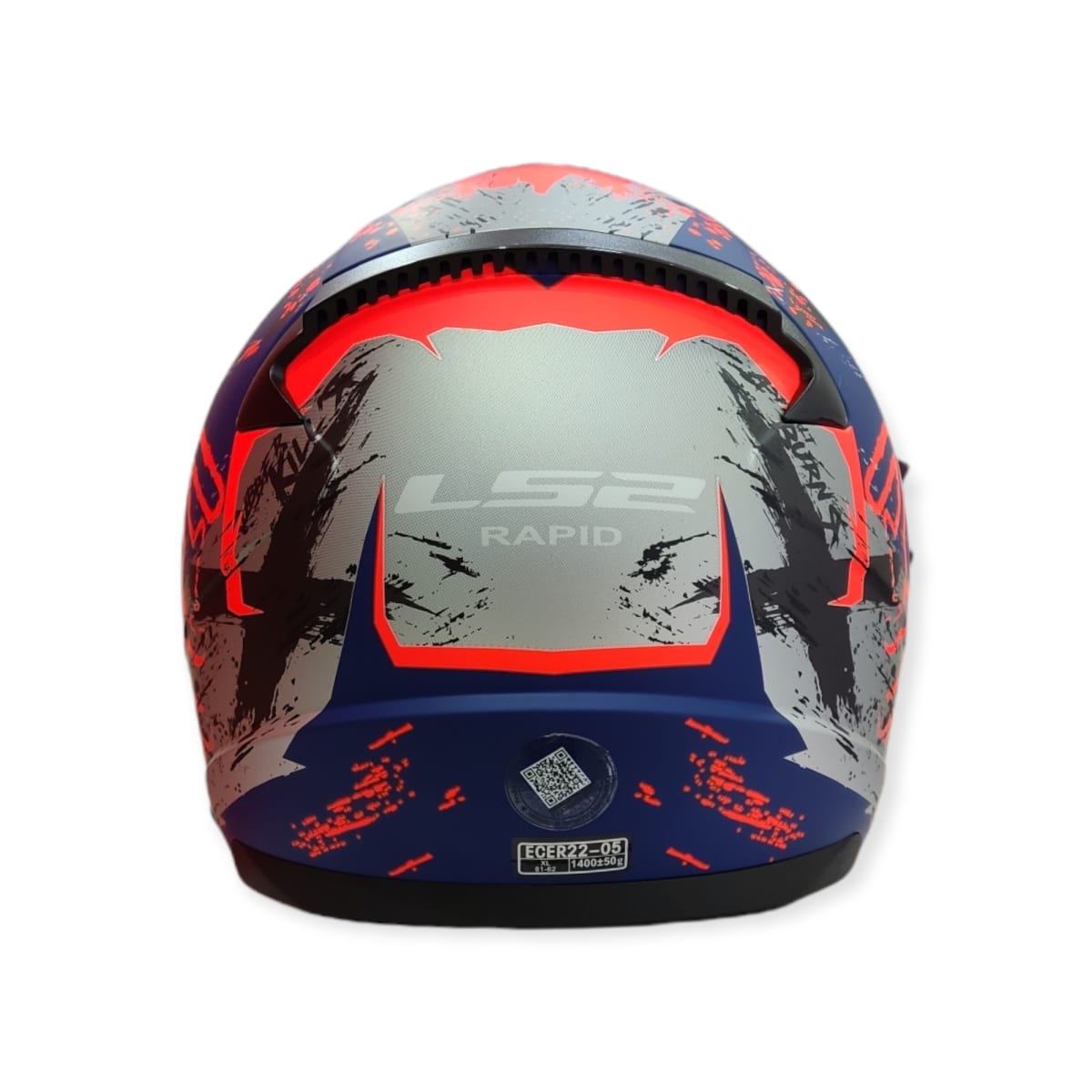 CASCO LS2 FF 353 RAPID NAUGHTY AZUL NARANJO MAT3