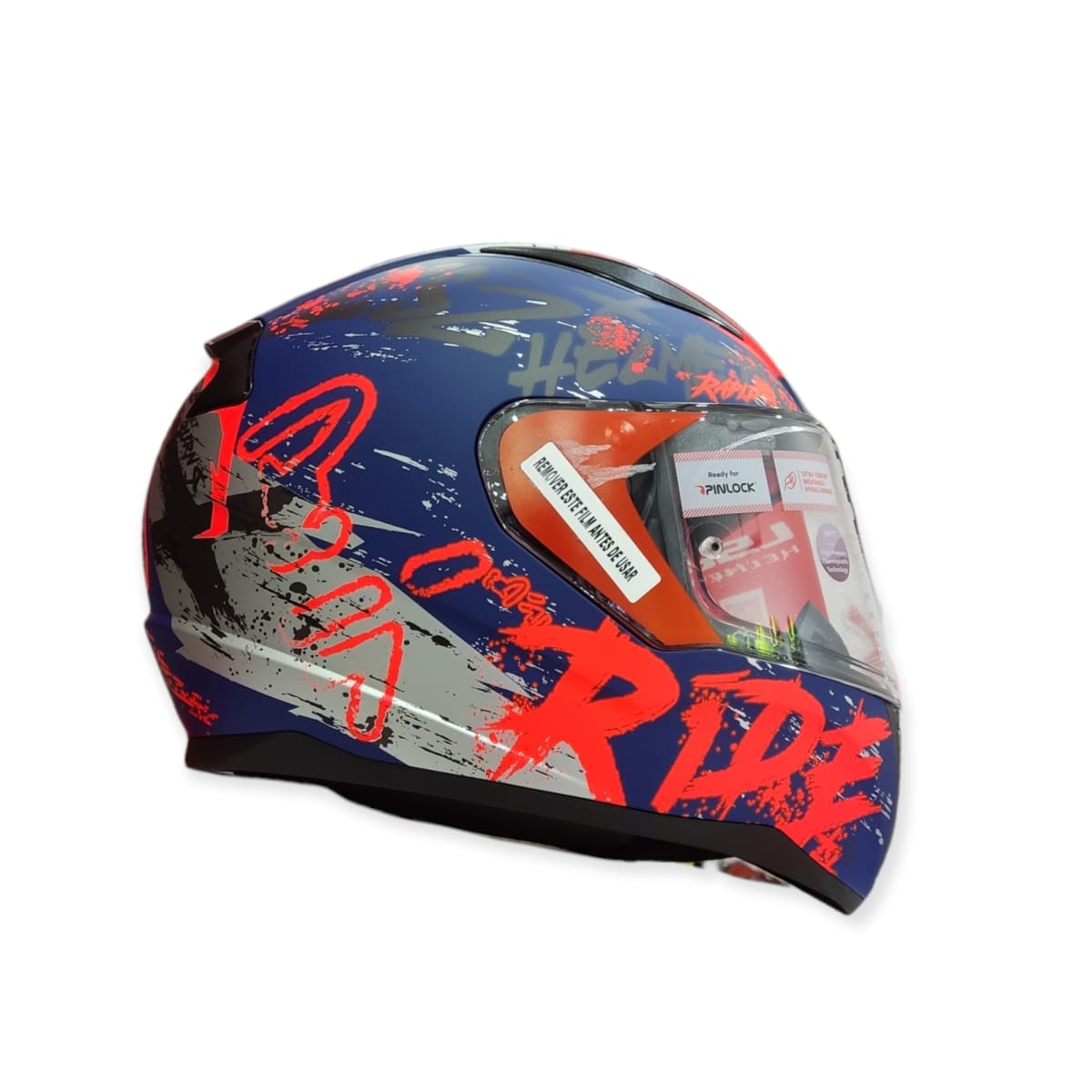 CASCO LS2 FF 353 RAPID NAUGHTY AZUL NARANJO MAT2