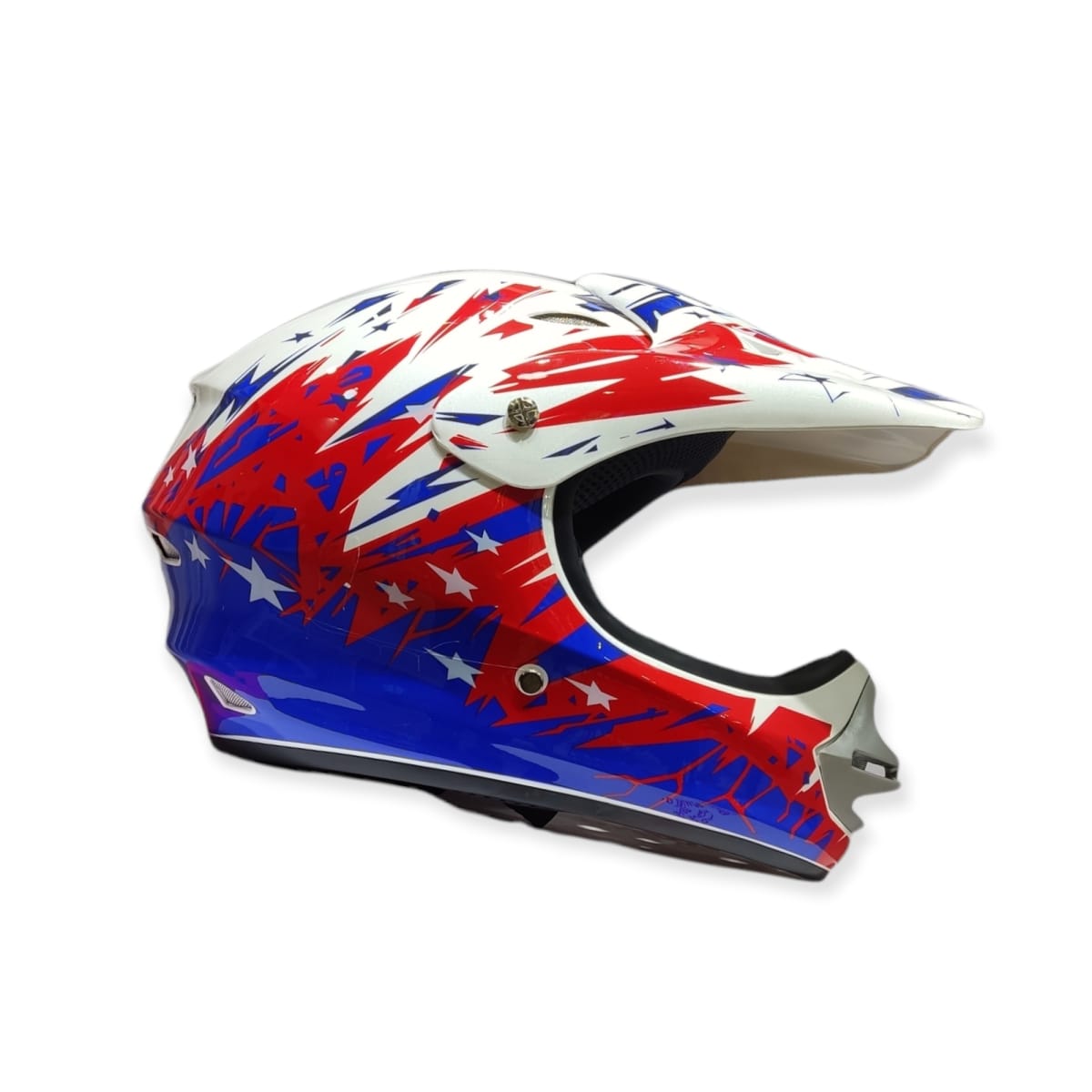 CASCO GHB 818-1 MX STARS ROJO AZUL2