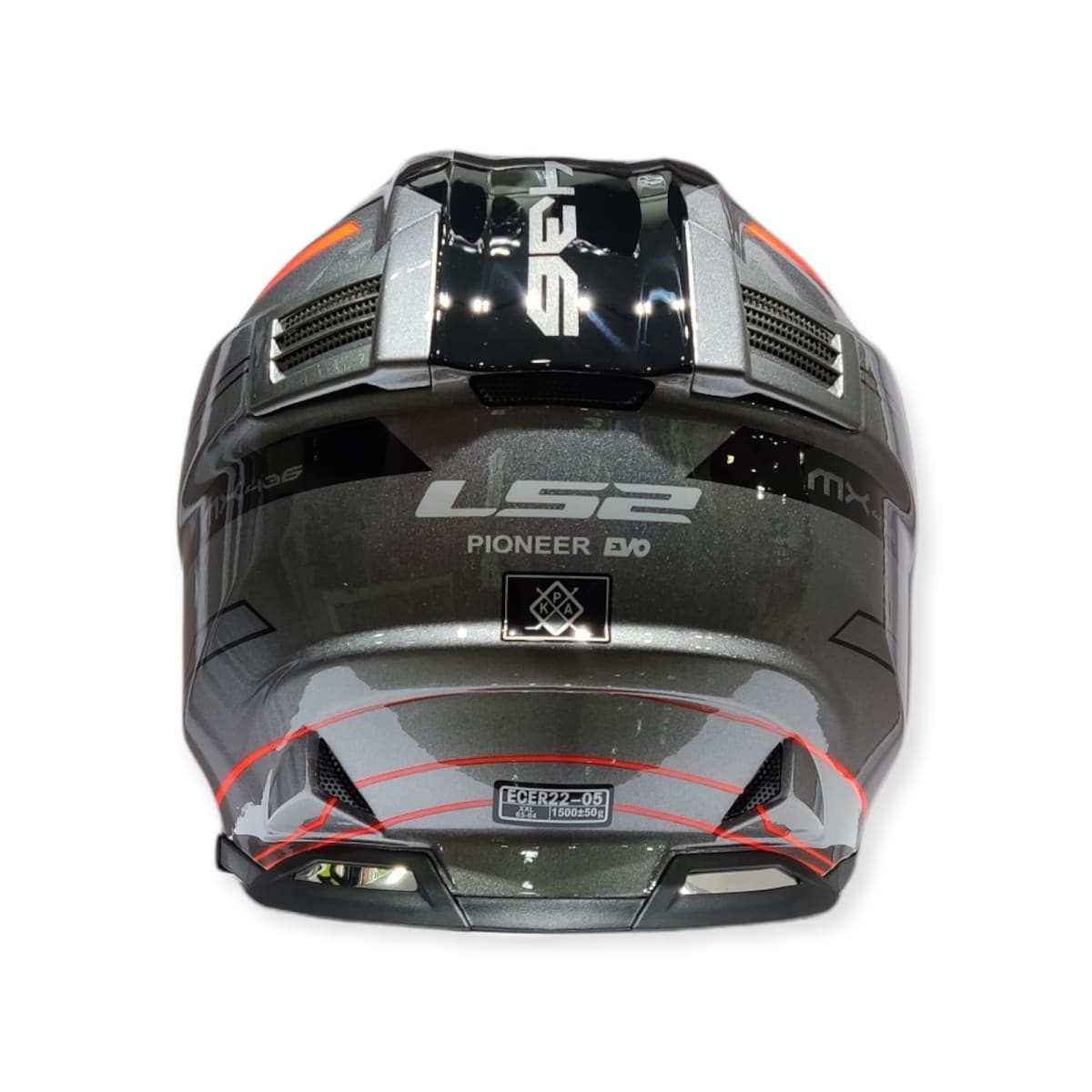 CASCO LS2 MX 436 PIONEER EVO KNIGHT NARANJA TITANIUM4