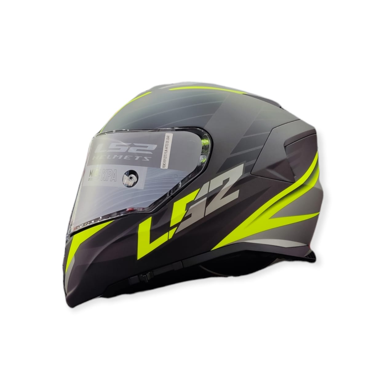 CASCO LS2 FF 800 STORM NERVE NEGRO MATE H-V AMARILLO1
