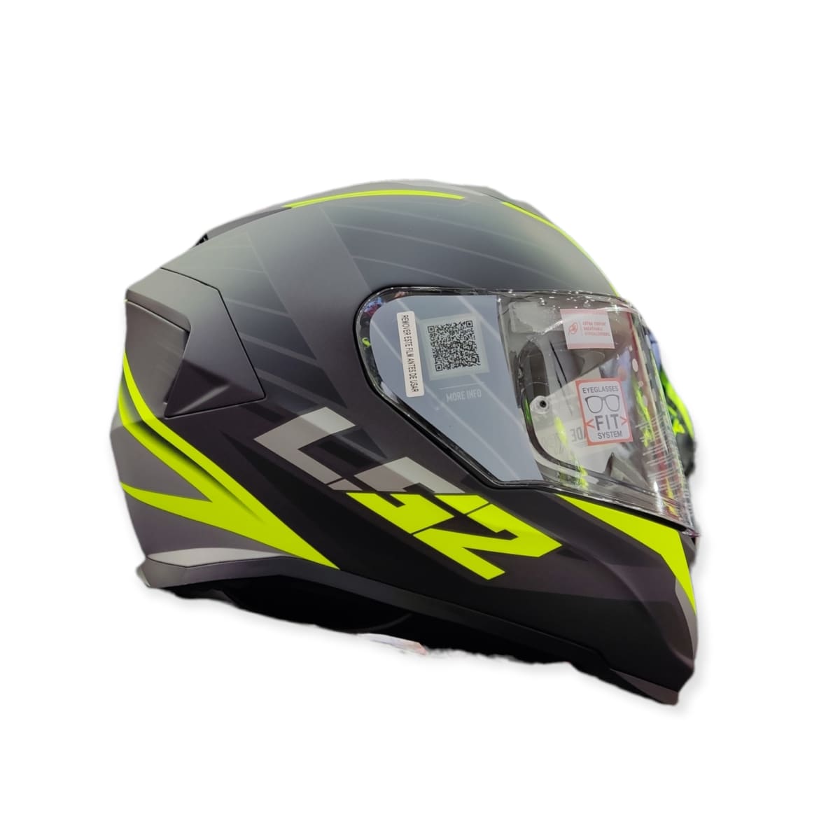 CASCO LS2 FF 800 STORM NERVE NEGRO MATE H-V AMARILLO2