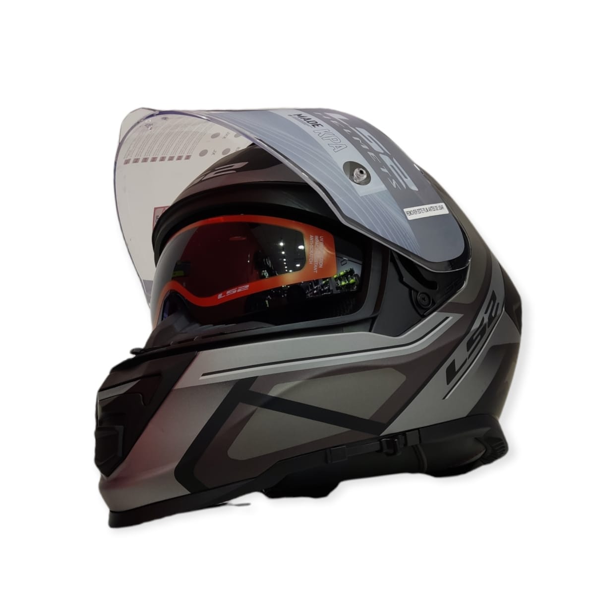 CASCO LS2 FF 800 STORM FASTER MAT TITANIO3