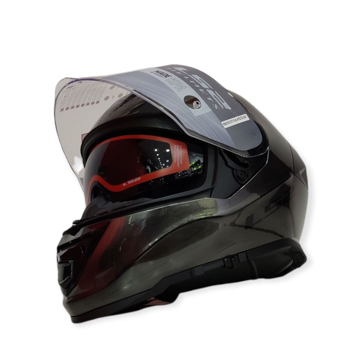 CASCO LS2 FF 800 STORM JEANS TITANIUM3