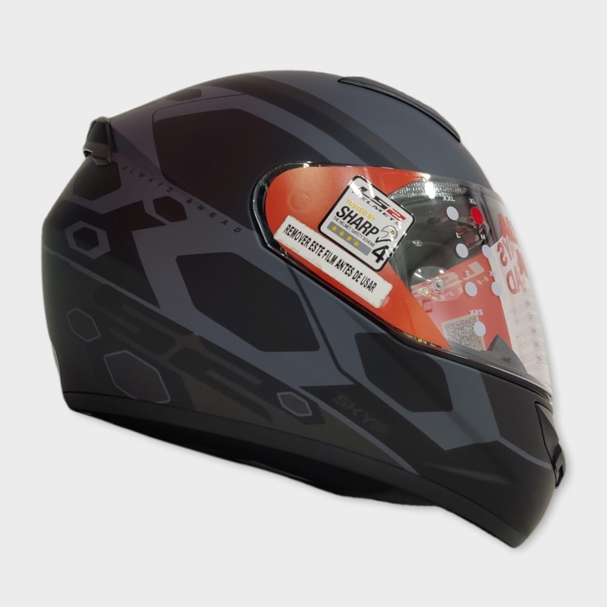 LS2 FF352 MEIN MATT BLACK GREY2