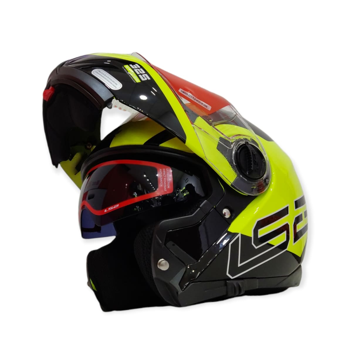 CASCO LS2 FF 325 STROBE CIVIK NEGRO AMARILLO4