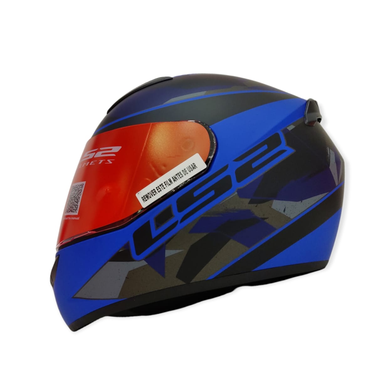 CASCO LS2 FF 352 RECRUIT NGO AZUL MAT1