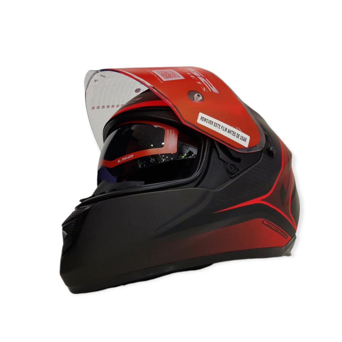 CASCO LS2 FF 320 STREAM EVO FLAUX NEGRO ROJO3