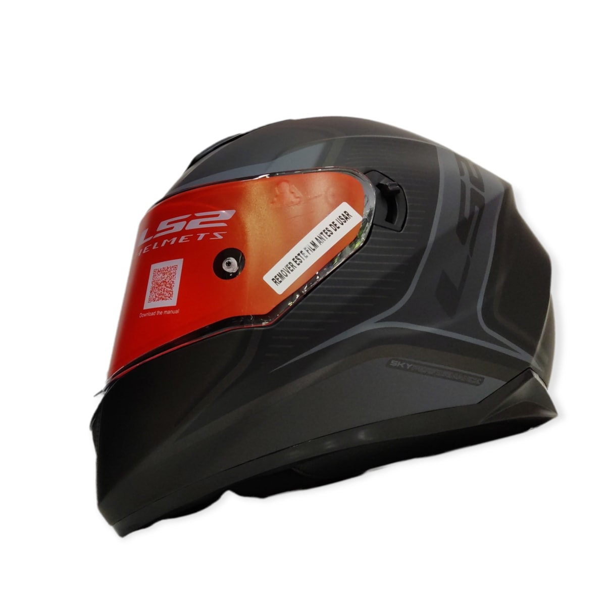 CASCO LS2 FF 320 STREAM EVO FLAUX NEGRO GRIS1
