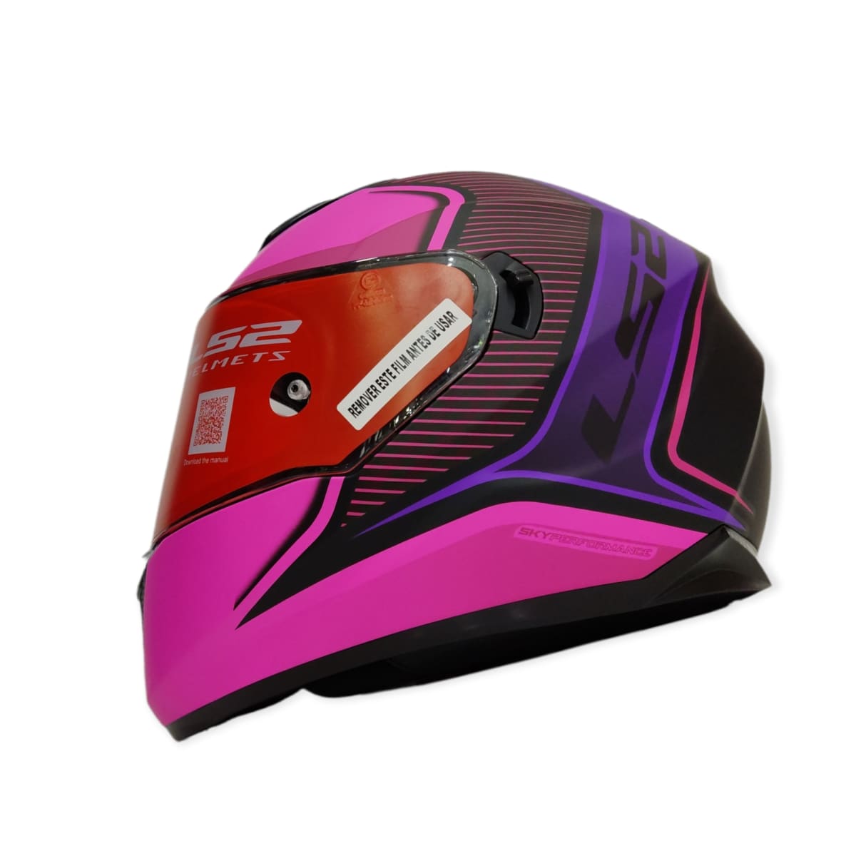 CASCO LS2 FF 320 STREAM EVO FLAUX NEGRO ROSA1