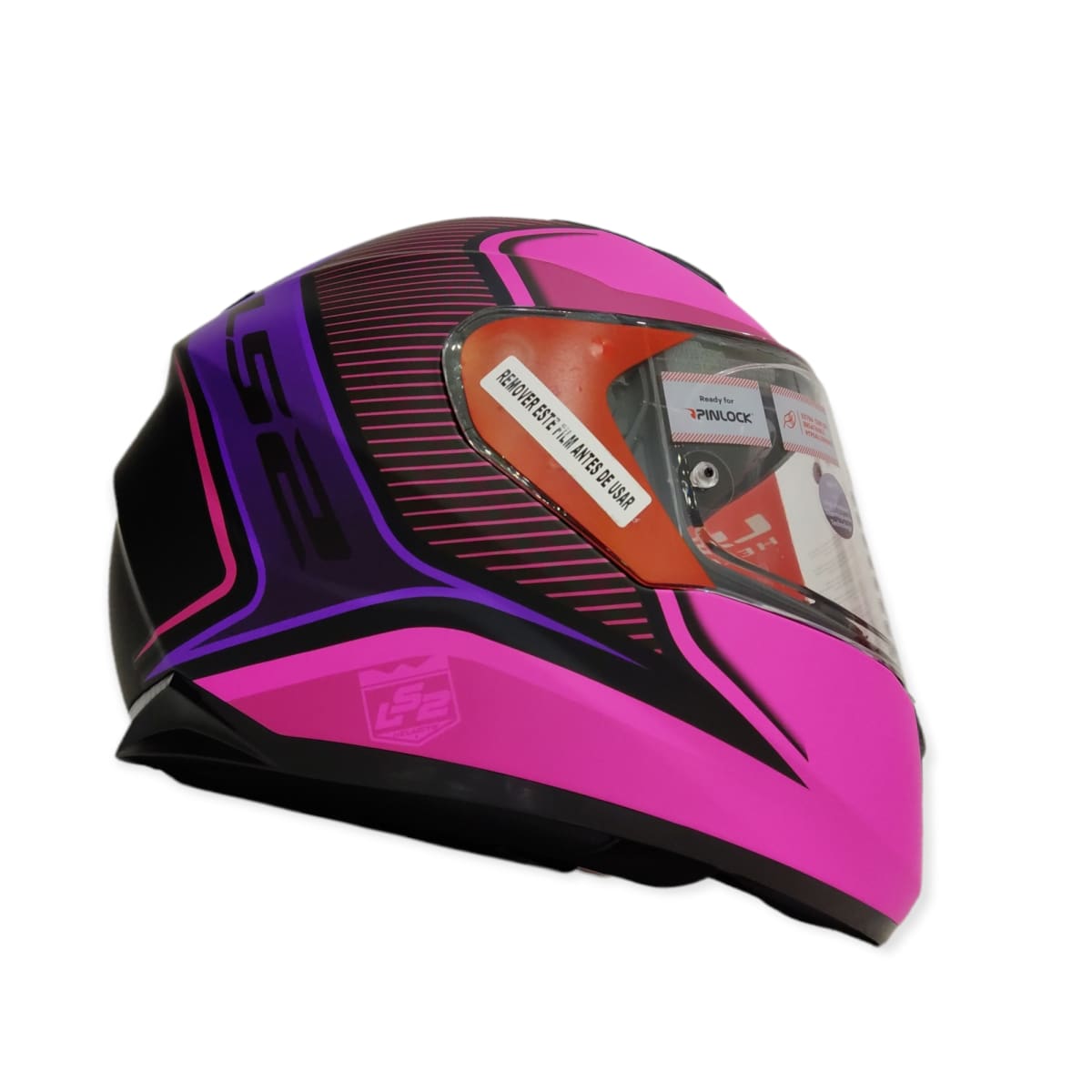 CASCO LS2 FF 320 STREAM EVO FLAUX NEGRO ROSA2