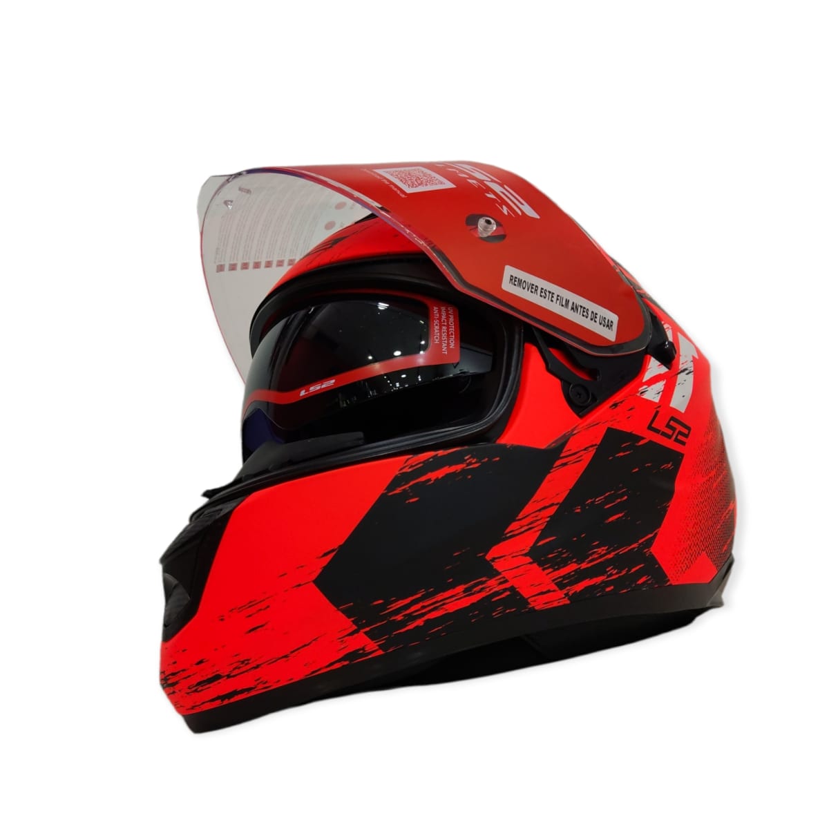CASCO LS2 FF 320 EVO HUNTER NEG NAR FLUOR3