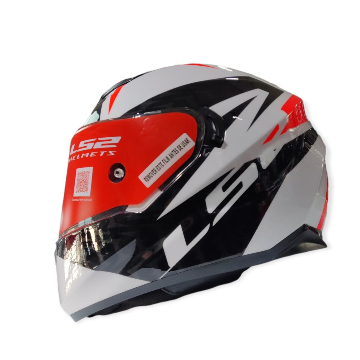 CASCO LS2 FF 320 STREAM EVO COMMANDER B/N ROJO1