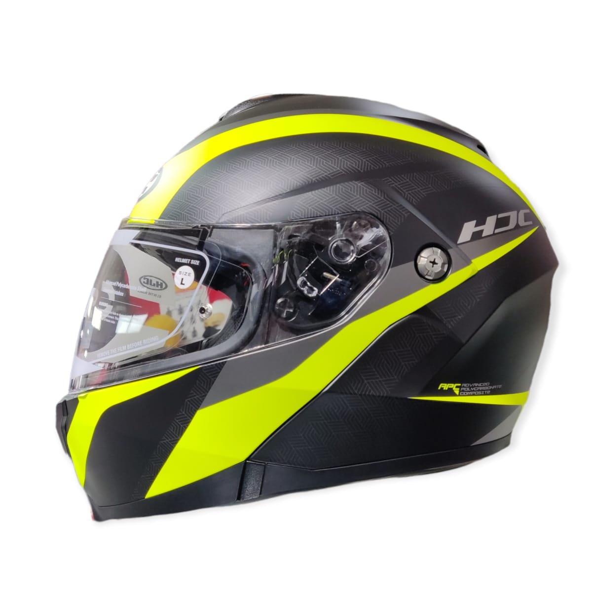 CASCO HJC C91 TALY MC4HSF NEGRO GRIS AMARILLO1
