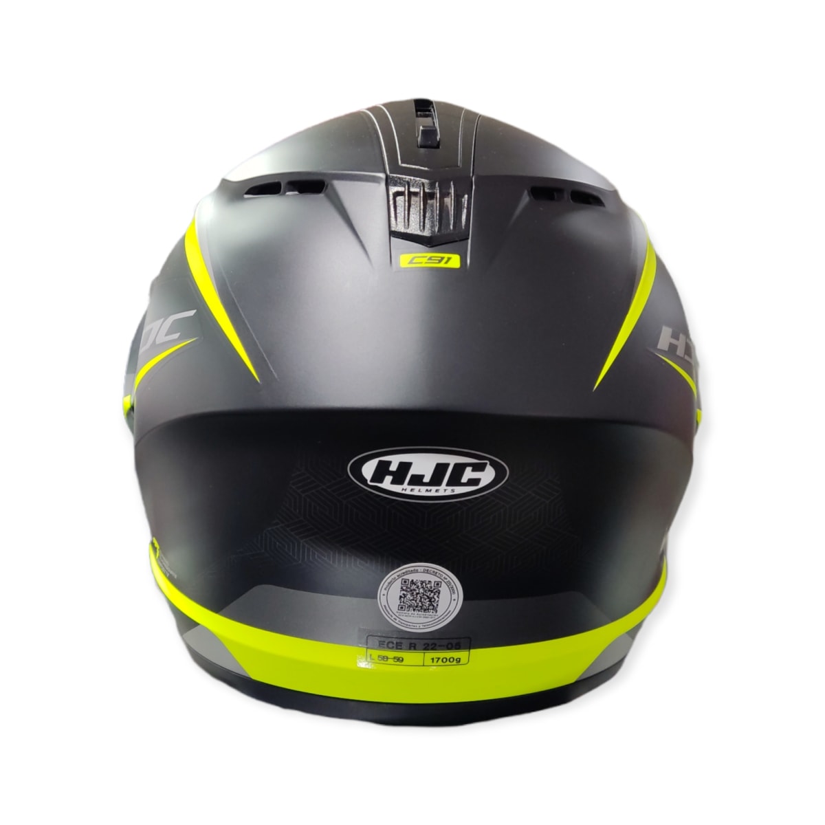 CASCO HJC C91 TALY MC4HSF NEGRO GRIS AMARILLO2