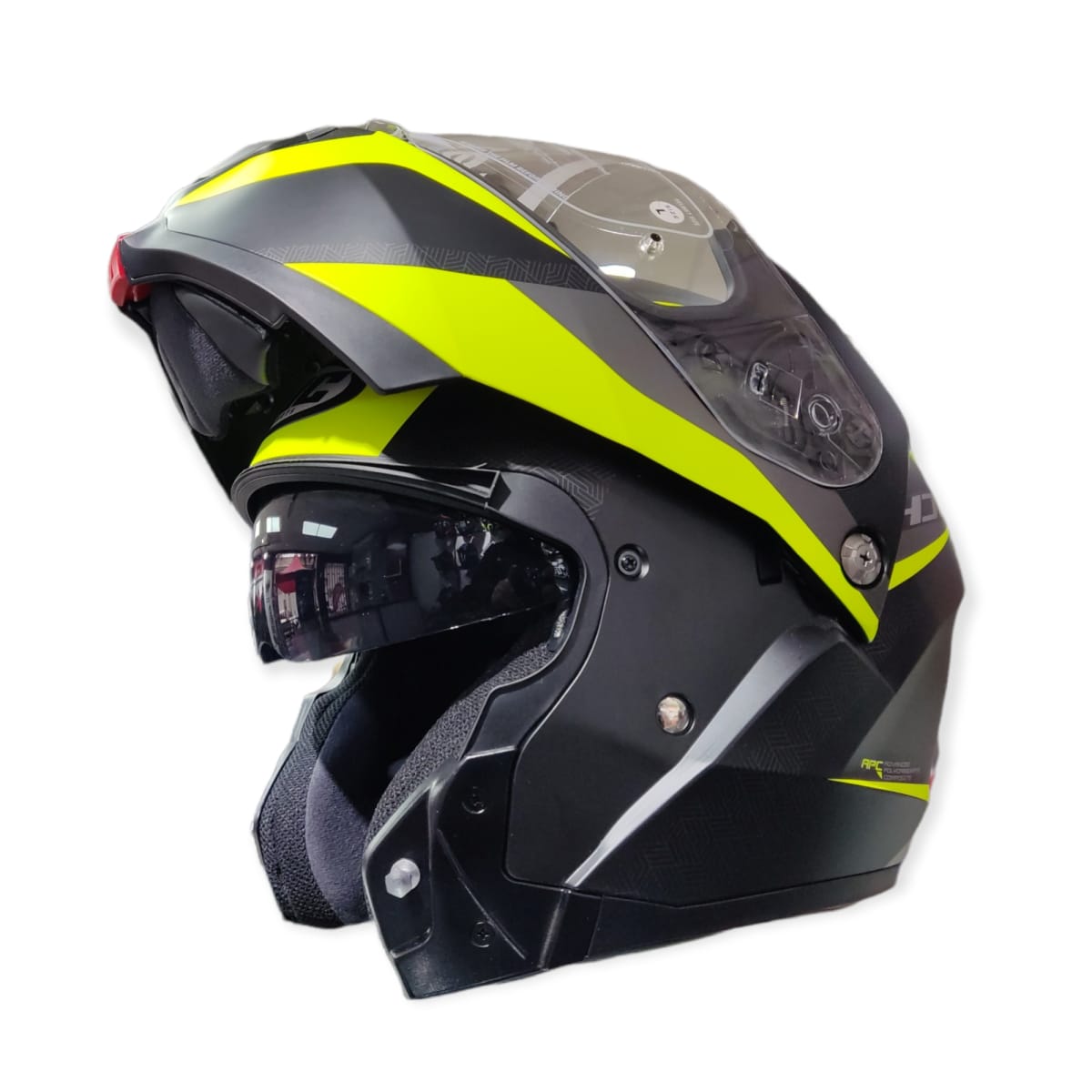 CASCO HJC C91 TALY MC4HSF NEGRO GRIS AMARILLO4
