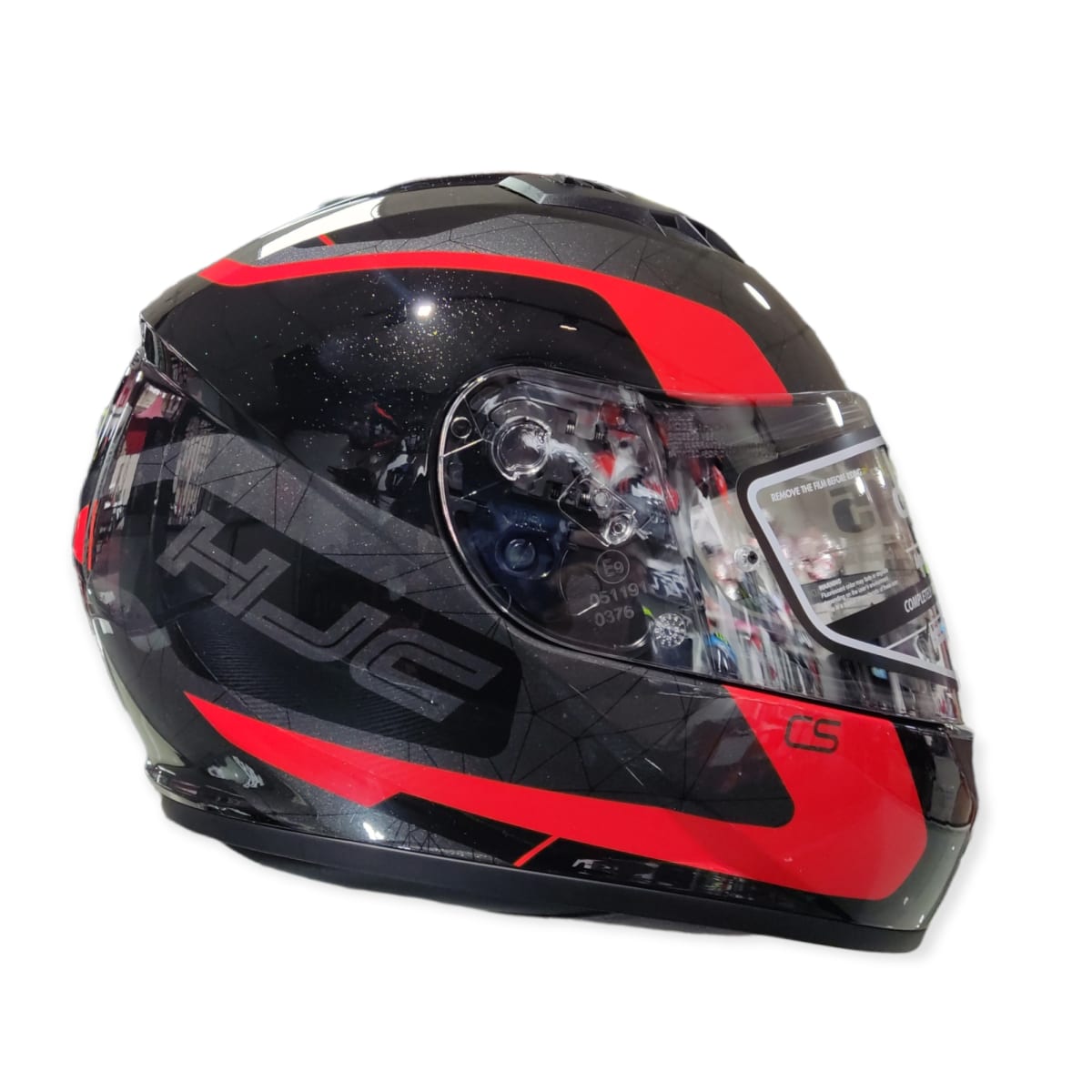 CASCO HJC CS15 DOSTA MC1 NEGRO ROJO3
