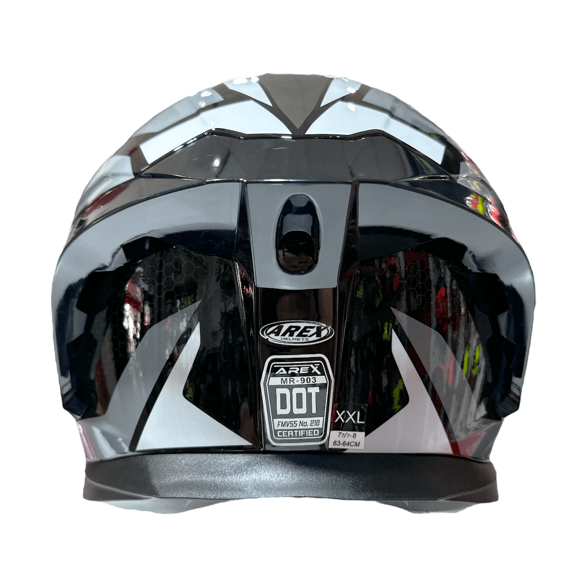 CASCO ABATIBLE AREX MR-903 SHOT BLANCO GRIS5
