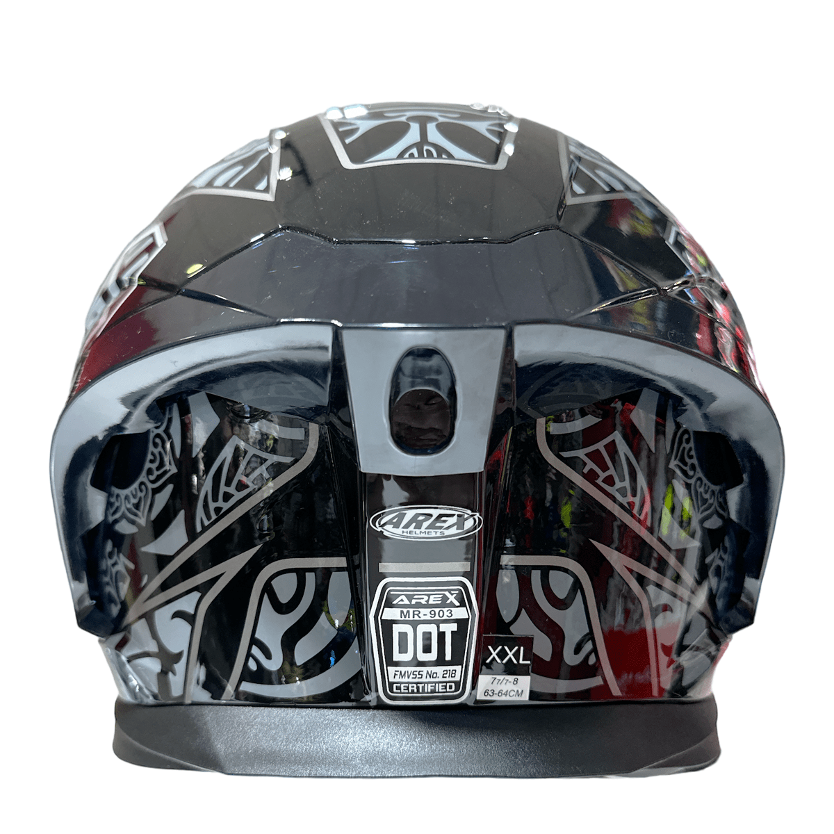 CASCO ABATIBLE AREX MR-903 EDGE NEGRO GRIS5