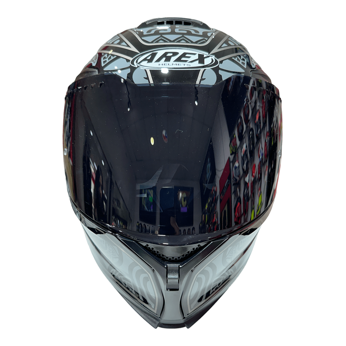 CASCO ABATIBLE AREX MR-903 EDGE NEGRO GRIS4