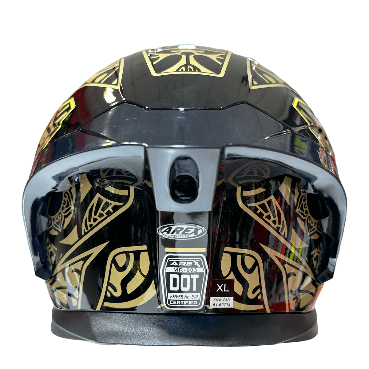 CASCO ABATIBLE AREX MR-903 EDGE NEGRO DORADO5
