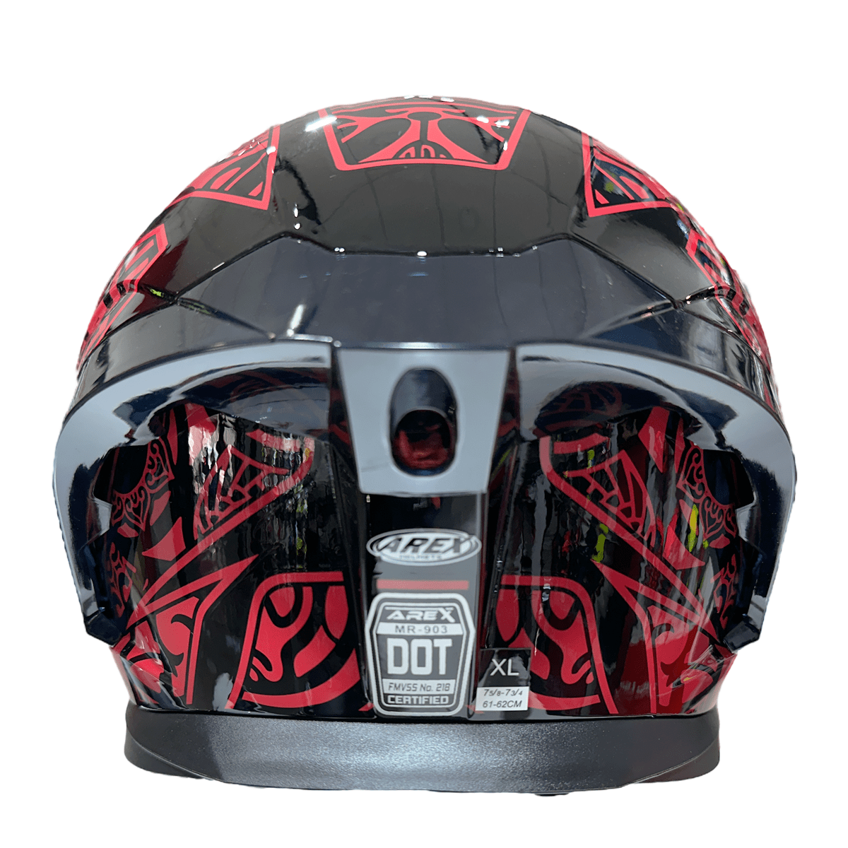 CASCO ABATIBLE AREX MR-903 EDGE NEGRO ROJO5
