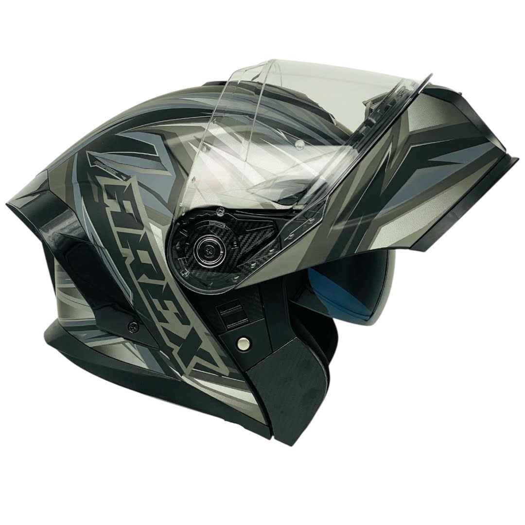 CASCO AREX MR-903 RAMPAGE NEGRO GRIS MATE9