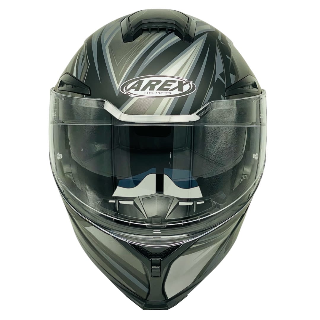 CASCO AREX MR-903 RAMPAGE NEGRO GRIS MATE5