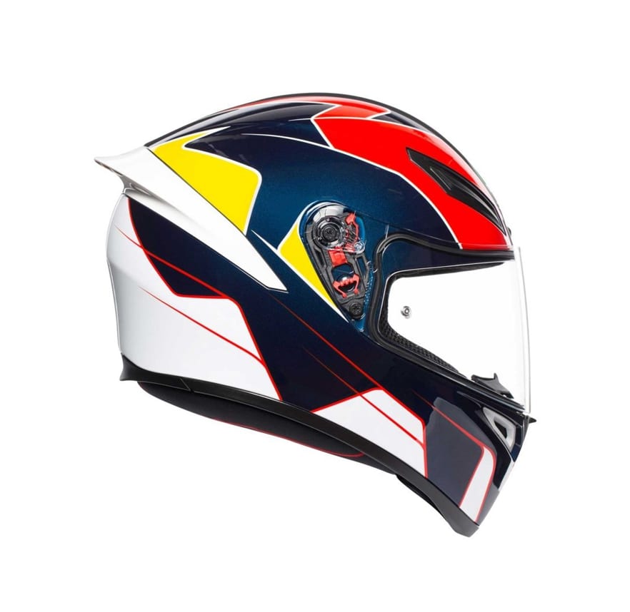CASCO AGV K1 PITLANE AZUL/ROJO/AMARILLO3