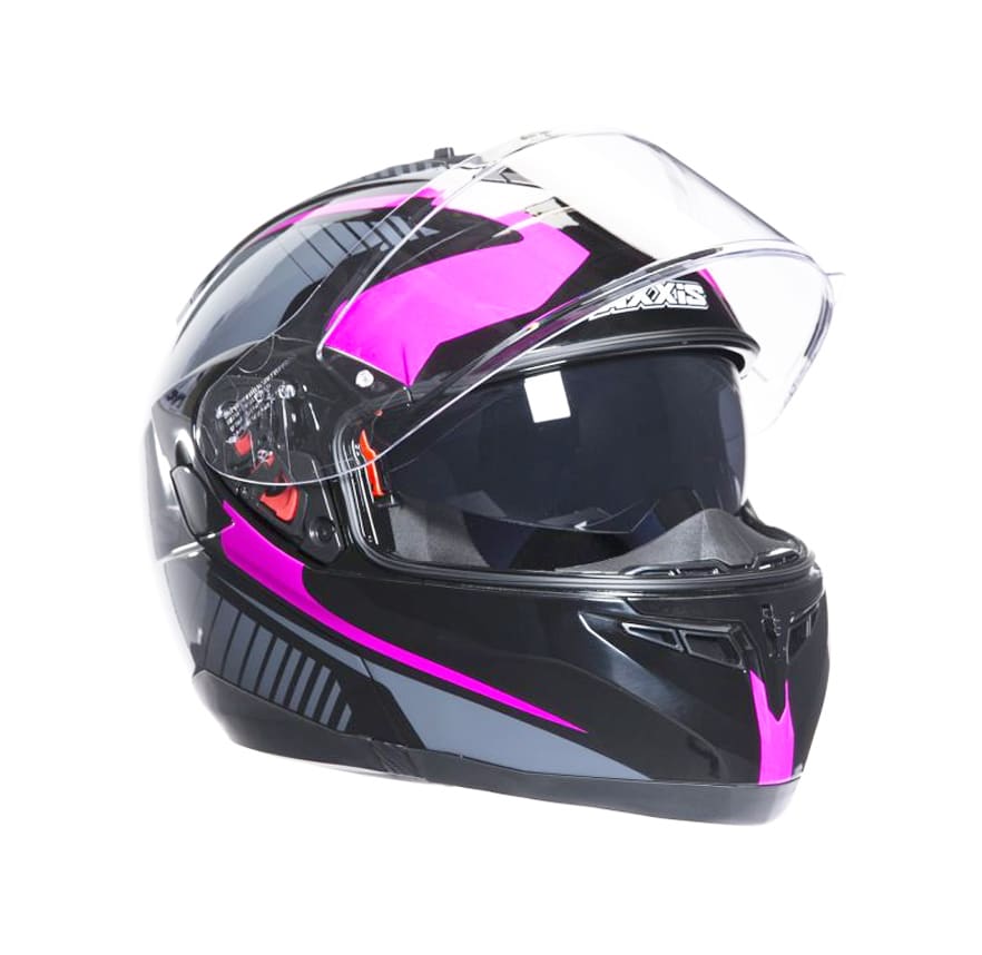 CASCO AXXIS OPTIMUS QUEST NEGRO/PURPURA2