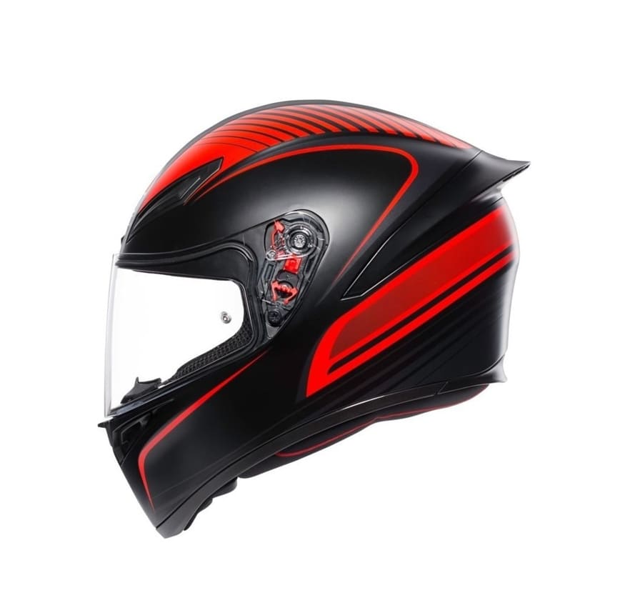 CASCO AGV K1 WARMUP MATE NEG/ROJO1