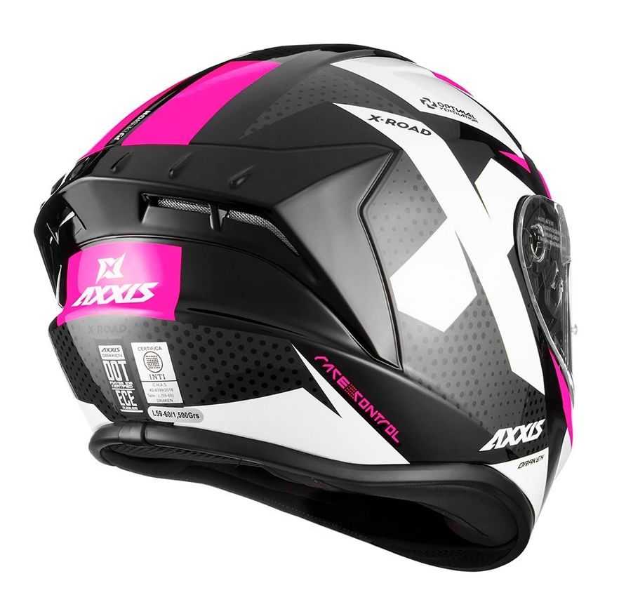 CASCO AXXIS DRAKEN B1 ROSA BRILLO2